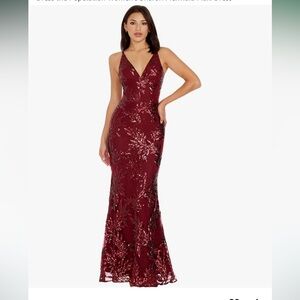 Dress the Population Women's Sharon Mermaid Maxi Dress